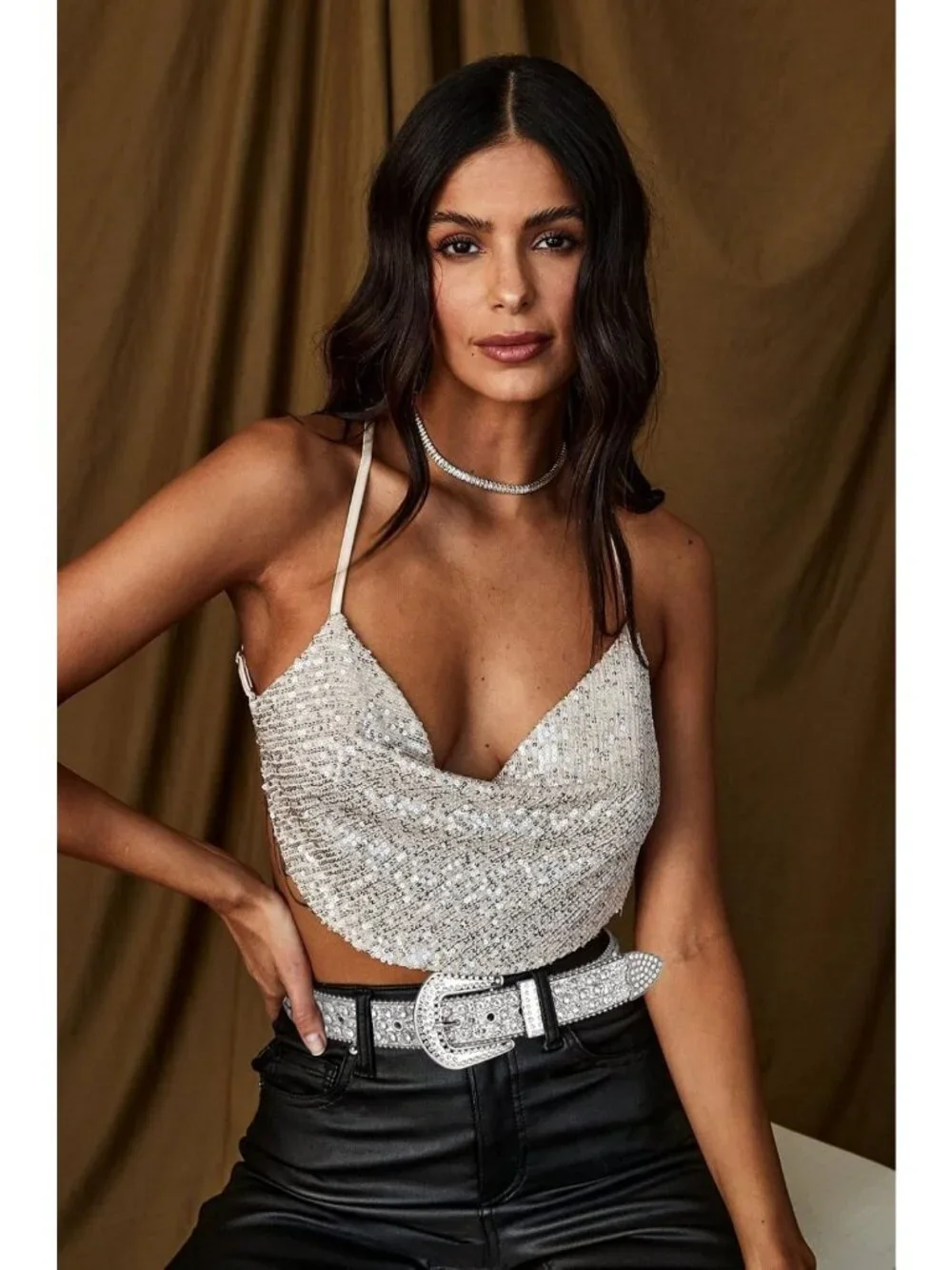 Rhinestone Western Belts for Women & Men | Bling Cowgirl Diamond Studded Jeans